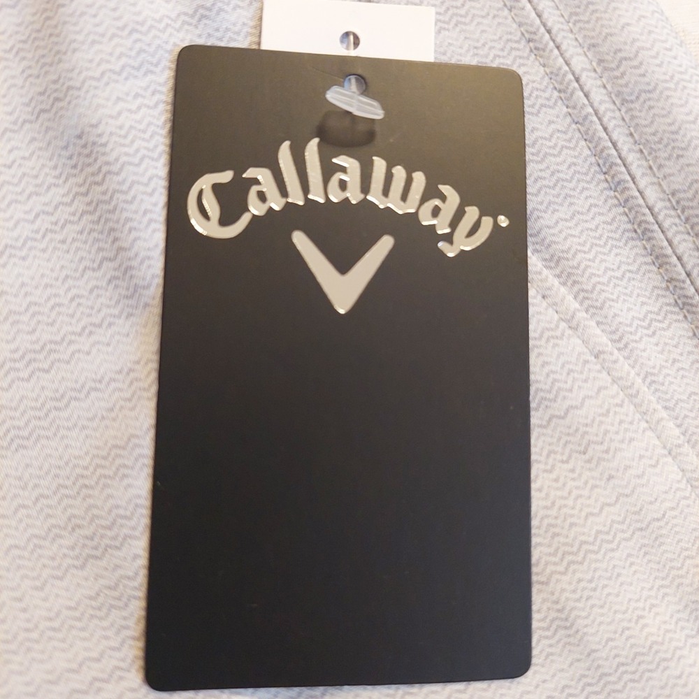 Callaway Golf Mens Opti-Dri Stretch Waist Flat Front Walking Shorts Gray 38 New! - Picture 8 of 12